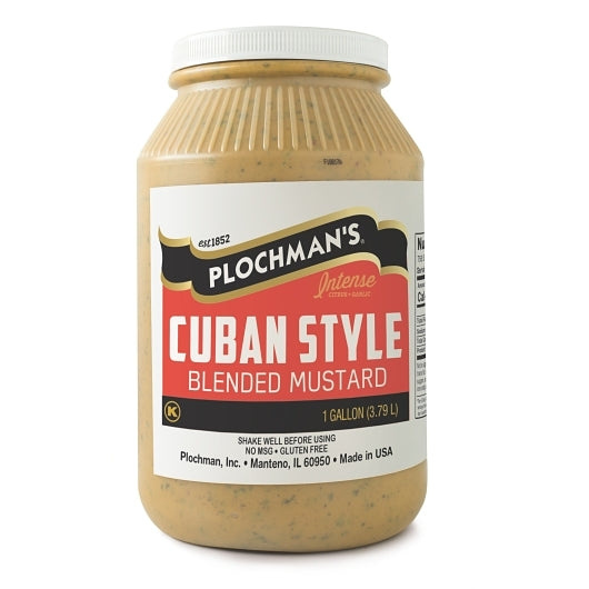 Plochmans Cuban Mustard Bulk, 2 x 1 GA Case - Condiments & Sauces