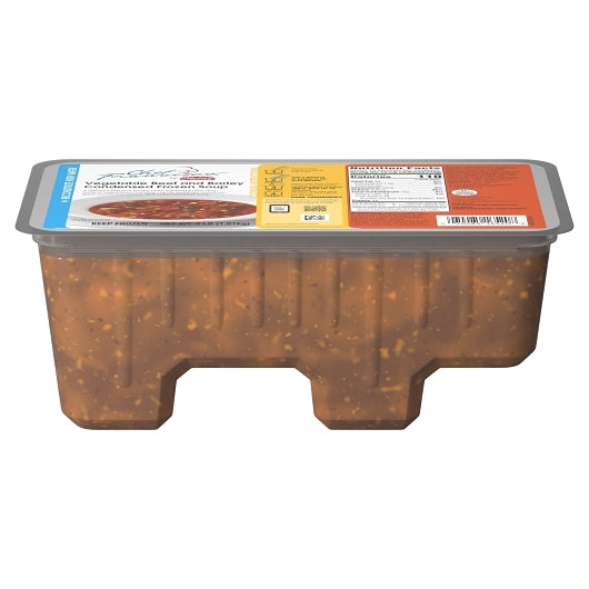 Juice Aseptic White Vegetable Beef Barley Soup, 4 x 4 lb Case - Prepared Foods