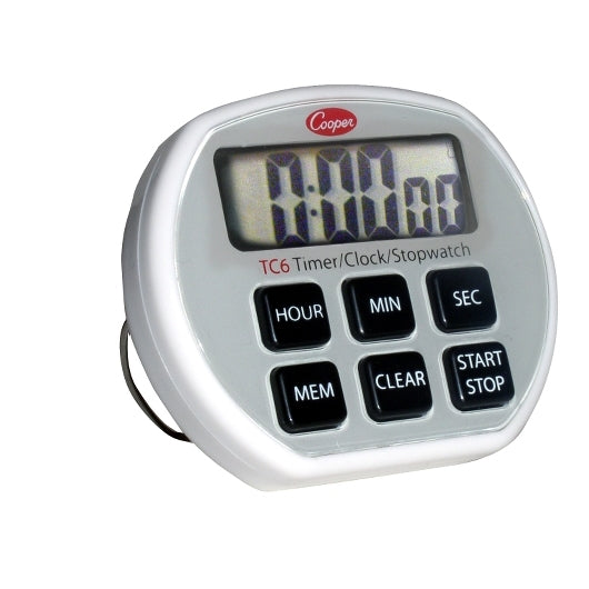 Cooper Electric Timer, Clock, and Stopwatch, 1 x 1 each Case - Health & Personal Care
