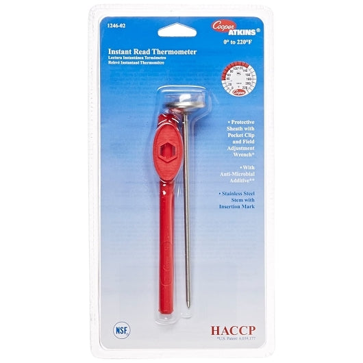 Cooper 1 Inch Pocket Test Thermometer, 1 x 1 each Case - Kitchen Smallware