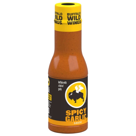 Buffalo Wild Wings Spicy Garlic Sauce Wing Sauce Bottle, 6 x 12 fl oz Case - Condiments & Sauces
