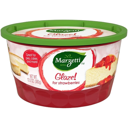 Marzetti Strawberry Glaze, 12 x 13.5 oz Case - Bakery & Desserts