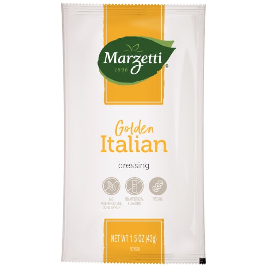 Marzetti Golden Italian Dressing Single Serve Packets, 60 x 1.5 oz Case - Condiments & Sauces