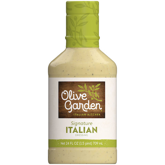 Olive Garden Italian Dressing Bottle, 6 x 24 fl oz Case - Condiments & Sauces