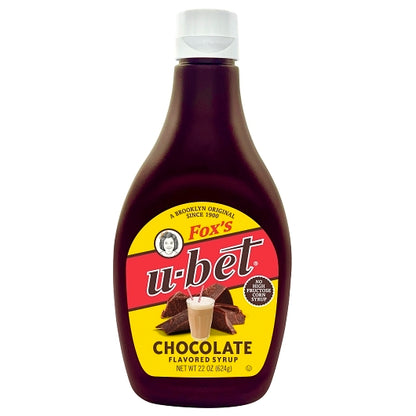 Foxs Ubet Original Chocolate Flavor Syrup, 12 x 1 each Case - Condiments & Sauces