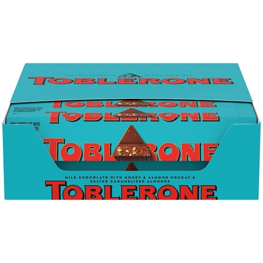 Toblerone Candy Chocolate Bar Almond With Sea Salt, 4 x 20 x 3.52 oz Case - DOT product image 2