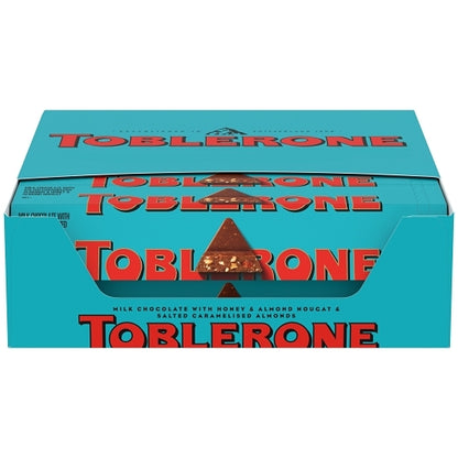 Toblerone Candy Chocolate Bar Almond With Sea Salt, 4 x 20 x 3.52 oz Case - DOT product image 2