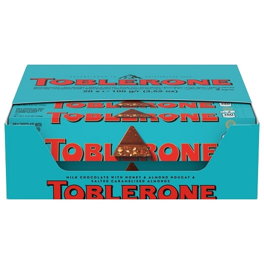 Toblerone Candy Chocolate Bar Almond With Sea Salt, 4 x 20 x 3.52 oz Case - DOT product image 8