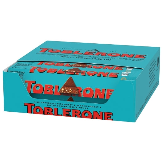 Toblerone Candy Chocolate Bar Almond With Sea Salt, 4 x 20 x 3.52 oz Case - DOT product image 7