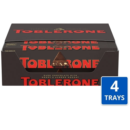 Toblerone Candy Chocolate Bar Dark Chocolate, 4 x 20 x 3.52 oz Case - Candy & Confections