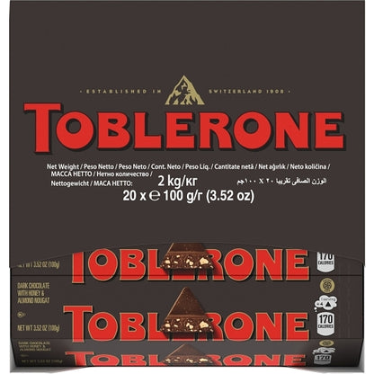 Toblerone Candy Chocolate Bar Dark Chocolate, 4 x 20 x 3.52 oz Case - DOT product image 8