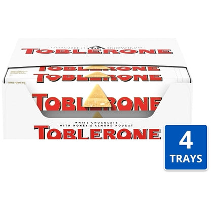Toblerone Candy Chocolate Bar White Chocolate, 4 x 20 x 3.52 oz Case - Candy & Confections