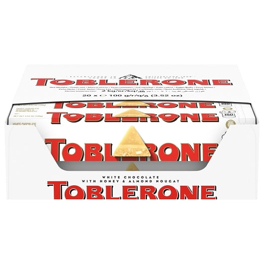 Toblerone Candy Chocolate Bar White Chocolate, 4 x 20 x 3.52 oz Case - DOT product image 8