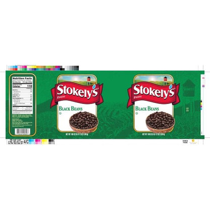 Stokely Finest Fancy Black Beans, 6 x 108 oz Case - DOT product image 8