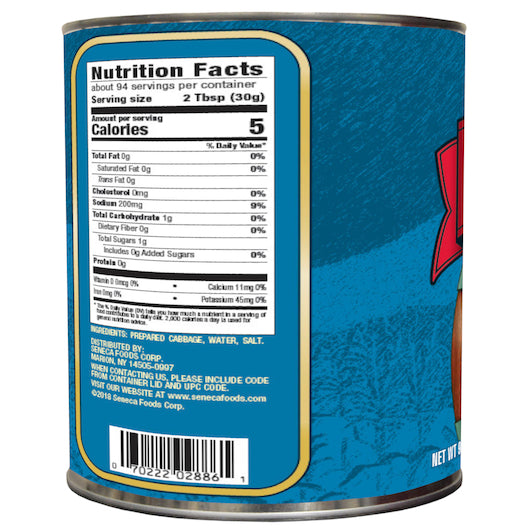Stokely Fancy Sauerkraut Canned, 6 x 99 oz Case - DOT product image 2