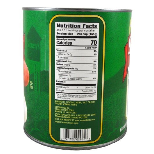 Stokely Fancy Whole Potatoes, 6 x 102 oz Case - DOT product image 2