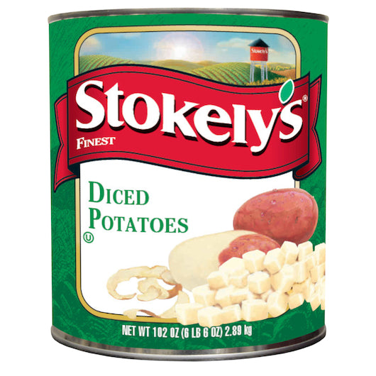 Stokely Diced Potatoes, 6 x 102 oz Case - Fruit & Sides