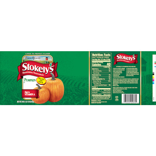 Stokely PUMPKIN, 12 x 29 oz Case - DOT product image 8