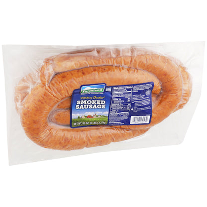 Smithfield Farmland Gold MedalRegular Smoked Sausage, 3 x 3.33 lb Case - Alternate product angle or state
