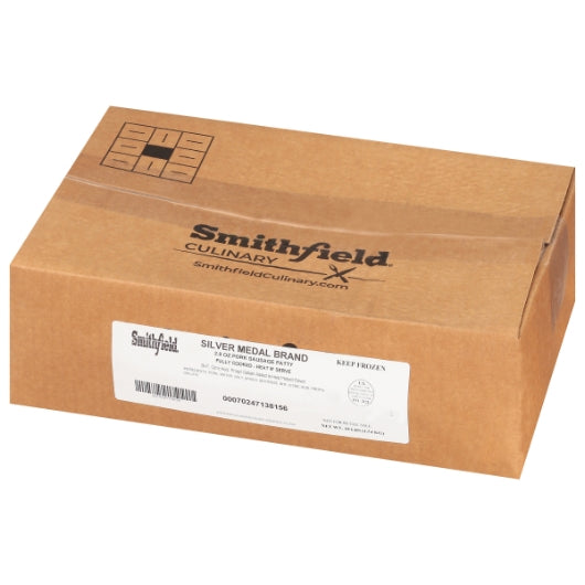 Farmland Silver Medal Farmland Fully Cooked Silver Medal Sausage Patty, 1 x 10.88 lb Case - Frozen Meat & Seafood
