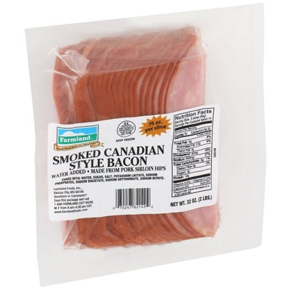 Smithfield Farmland Canadian Smoked Sliced Bacon, 6 x 2 lb Case - DOT product image 5
