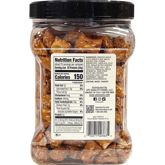 H.K. Anderson Peanut Butter Pretzels, 8 x 24 oz Case - DOT product image 5