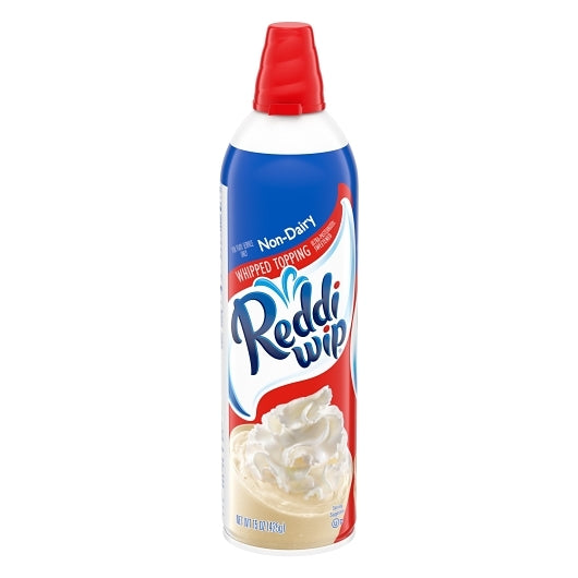 Reddi Whip Non-Dairy Aerosol Reddi-Whip, 12 x 15 oz Case - Bakery & Desserts