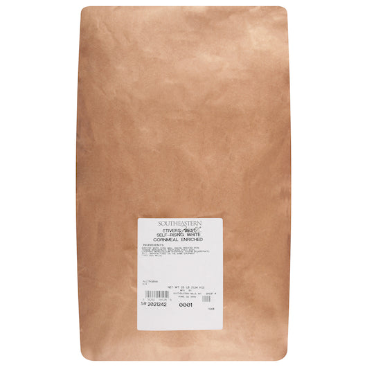 Stiver's Best Self Rising White Corn Meal, 1 x 25 lb Case - DOT product image 2