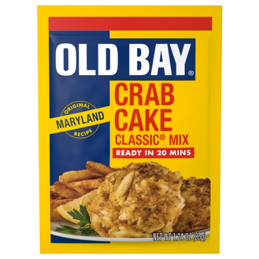 Old Bay Crab Cake Classic Seasoning, 12 x 1.24 oz Case - Meat, Poultry & Seafood