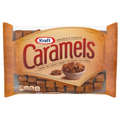 Kraft Vanilla Bag Candy Caramel, 12 x 11 oz Case - Candy & Confections