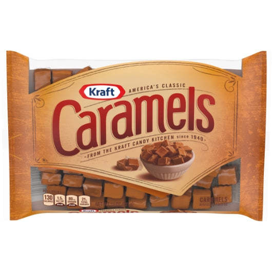 Kraft Vanilla Bag Candy Caramel, 12 x 11 oz Case - Candy & Confections