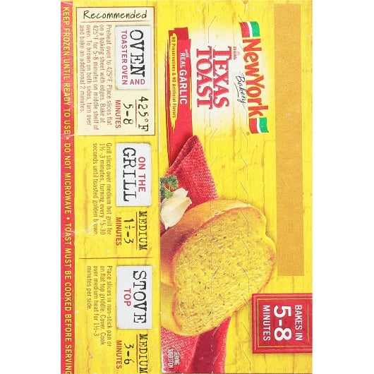 New York GARLIC TEXAS TOAST, 12 x 11.25 oz Case - DOT product image 5