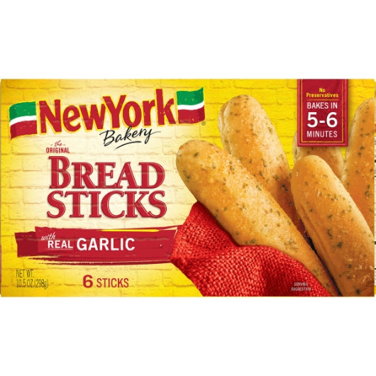New York Bakery Breadsticks, 12 x 10.5 oz Case - Breads, Rolls & Buns