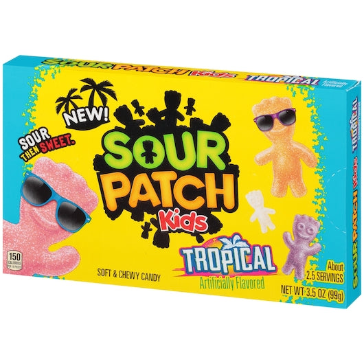 Sour Patch Fat Free Tropical Soft Candy Box, 12 x 3.5 oz Case - DOT product image 6
