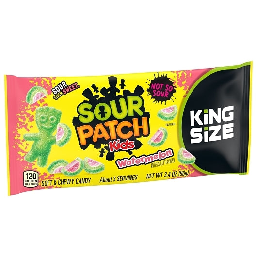 Sour Patch Watermelon Fat Free Soft Candy Gummy Candy King Size, 8 x 18 x 3.4 oz Case - DOT product image 6