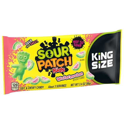 Sour Patch Watermelon Fat Free Soft Candy Gummy Candy King Size, 8 x 18 x 3.4 oz Case - DOT product image 6