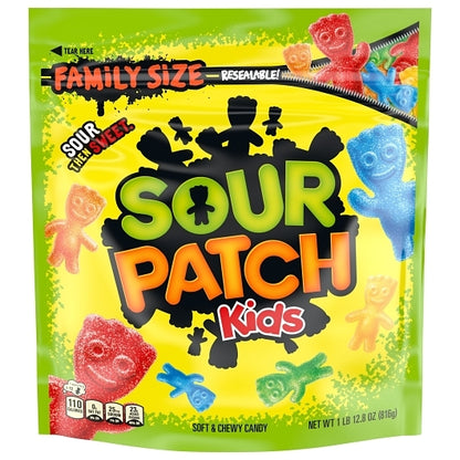 Sour Patch Kids Shrink Pack Bag Gummy Candy, 4 x 1.8 lb Case - DOT product image 2