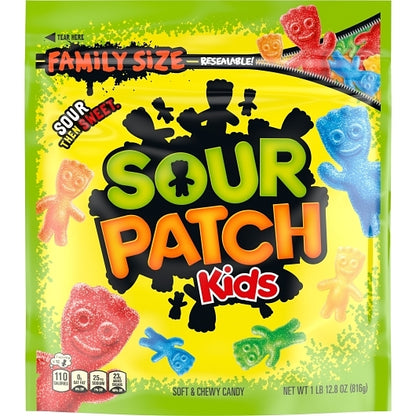 Sour Patch Kids Shrink Pack Bag Gummy Candy, 4 x 1.8 lb Case - DOT product image 3