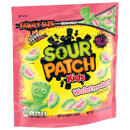 Sour Patch Kids Watermelon Gummy Candy Pouch, 4 x 1.8 lb Case - DOT product image 4