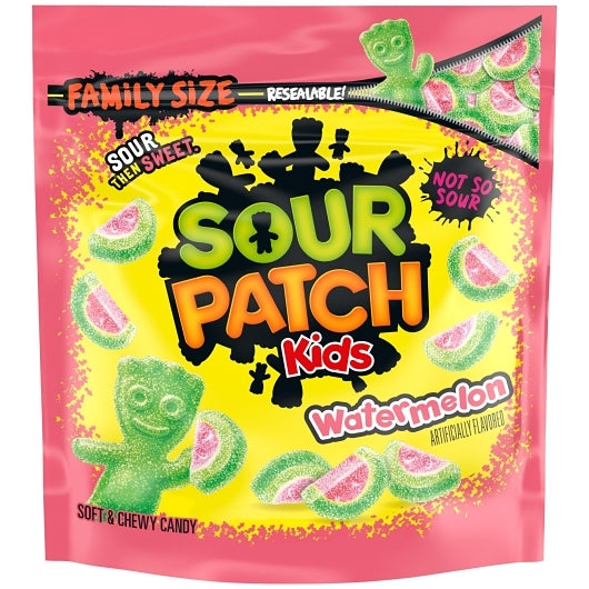 Sour Patch Kids Watermelon Gummy Candy Pouch, 4 x 1.8 lb Case - DOT product image 3
