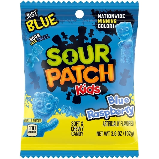 Sour Patch Kids Blue Raspberry Soft Candy Peg Bag, 12 x 3.6 oz Case - Candy & Confections - image 2