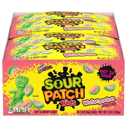 Sour Patch soft Watermelon Gummy Candy, 12 x 24 x 2 oz Case - DOT product image 7