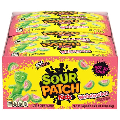 Sour Patch soft Watermelon Gummy Candy, 12 x 24 x 2 oz Case - DOT product image 7