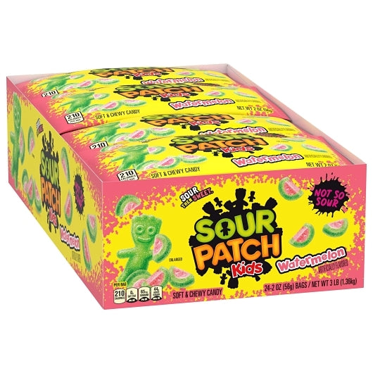Sour Patch soft Watermelon Gummy Candy, 12 x 24 x 2 oz Case - DOT product image 4