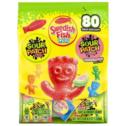 Sour Patch/Swedish Fish Red Candy 80 Count, 6 x 2.27 lb Case - Candy & Confections - image 2