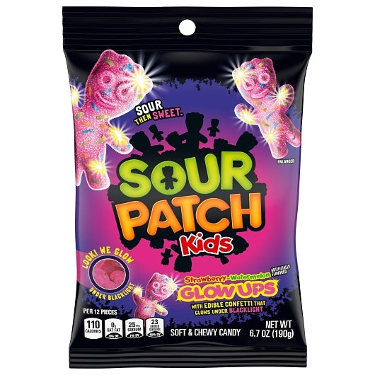 Sour Patch Kids Glow Ups Peg Bag, 12 x 6.7 oz Case - Disposables - image 2
