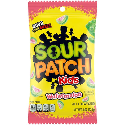 Sour Patch Kids Watermelon Candy Gummy Candy Peg Bag, 12 x 8 oz Case - DOT product image 2