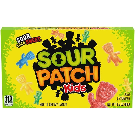 Sour Patch Kids Soft And Chewy Gummy Candy Box, 12 x 3.5 oz Case - Candy & Confections