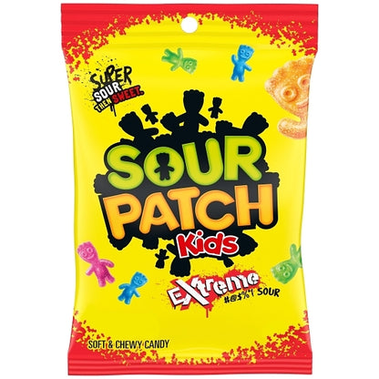 Sour Patch Extreme Sour Soft Candy Gummy Candy Peg Bag, 12 x 7.2 oz Case - DOT product image 4