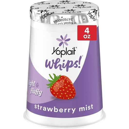 Yoplait Whips Strawberry Mist Yogurt, 4 Ounce - 12 per case. - DOT product image 1